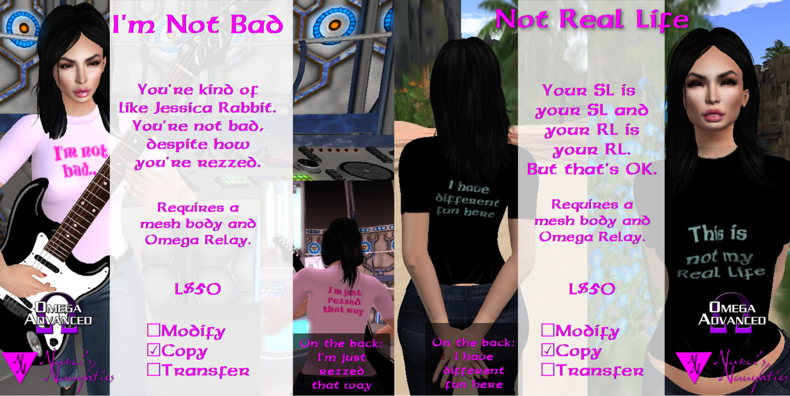 New NN tees: Not Bad & Not Real Life