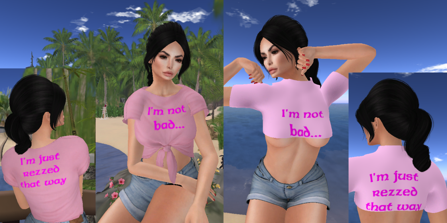 I'm Not Bad tees