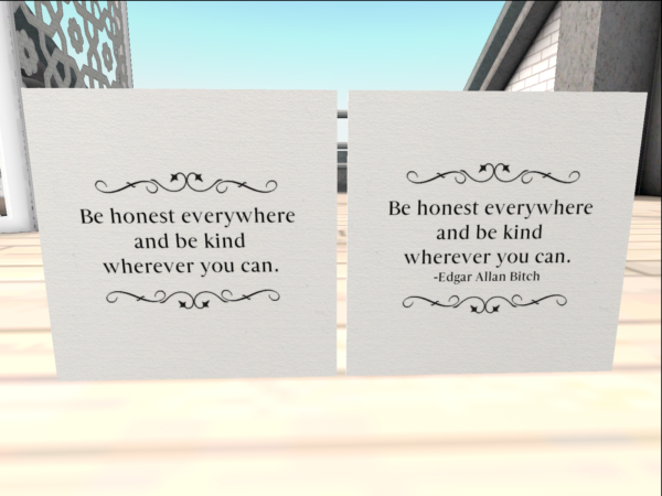 The Be Honest Everywhere posters