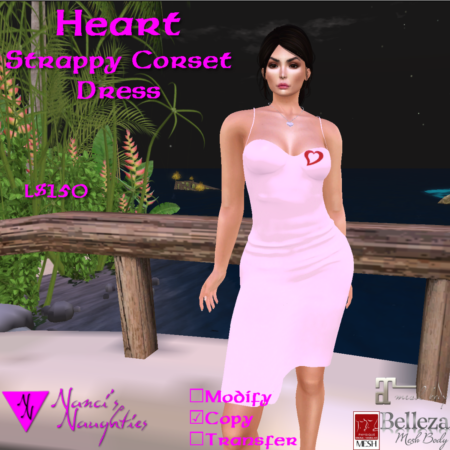 NN Heart Strappy Corset Dress ad