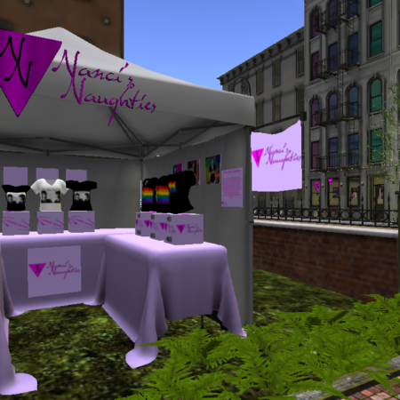 Second Pride booth w/view of SP storefront