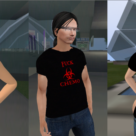 NN Fuck Chemo tee for women, men, and the V-Tech mod